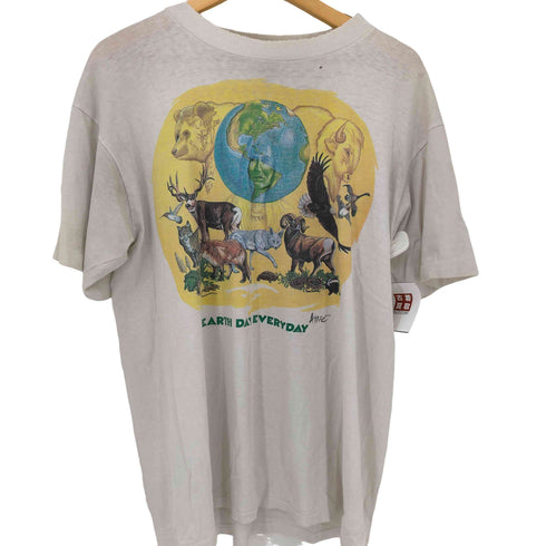 オニータ ONEITA 90S MADE IN USA アニマルプリントTシャツ メンズ import:XL