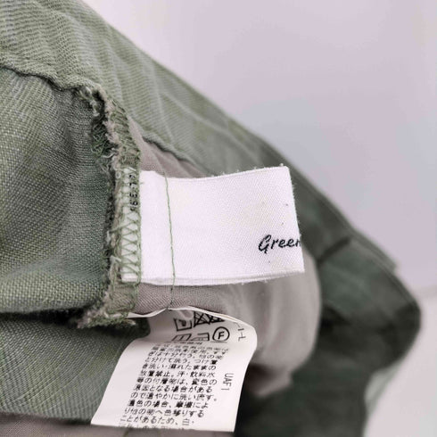 グリーンレーベルリラクシング GREEN LABEL RELAXING リヨセル タックイージー ワイドパンツ レディース 36