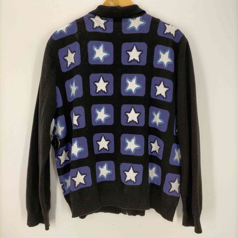 ティーモダンストリートウエア TTT_MSW Star television zipup knit polo メンズ
