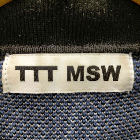 ティーモダンストリートウエア TTT_MSW Star television zipup knit polo メンズ