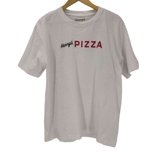 ガールズドントクライ Girls Don’t Cry henry's pizza コラボ 両面プリント クルーネック半袖Tシャツ メンズ JPN:L