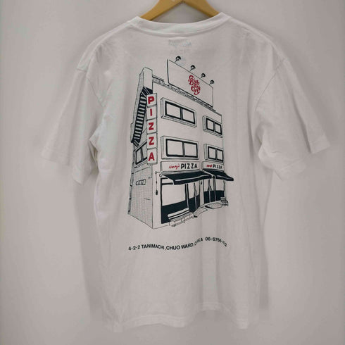 ガールズドントクライ Girls Don’t Cry henry's pizza コラボ 両面プリント クルーネック半袖Tシャツ メンズ JPN:L