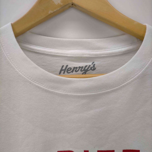 ガールズドントクライ Girls Don’t Cry henry's pizza コラボ 両面プリント クルーネック半袖Tシャツ メンズ JPN:L