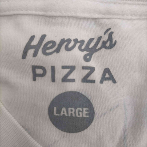 ガールズドントクライ Girls Don’t Cry henry's pizza コラボ 両面プリント クルーネック半袖Tシャツ メンズ JPN:L