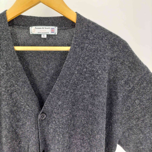 Anason&Scott 100% CASHMERE ダブルポケット カーディガン メンズ import:XL