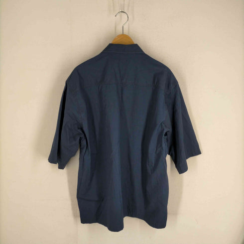 アダムエロペワイルドライフテーラー Adam et Rope WILD LIFE TAILOR オーバーサイズ ファティーグシャツ 比翼ボタン 半袖シャツ メンズ JPN:M