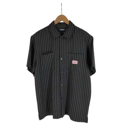 エクストララージ XLARGE S/S STRIPE WORK SHIRT メンズ import:M