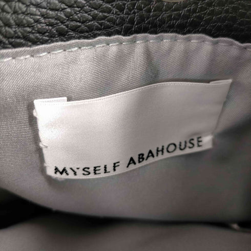 マイセルフアバハウス MYSELF ABAHOUSE レザーショルダーバッグ 縦型サコッシュ メンズ FREE