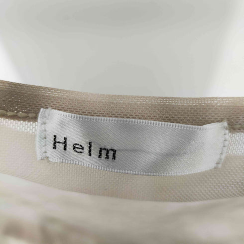 ヘルム HELM シアーロングキャミワンピース タイダイ柄 レディース