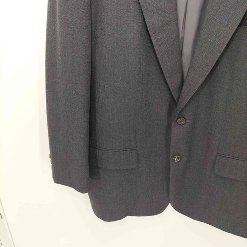 コムデギャルソンオムプリュス COMME des GARCONS HOMME PLUS 80-90s 袖裏地ストライプ 総裏 2Bシングルテーラードジャケット メンズ L