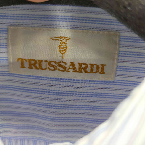 トラサルディ TRUSSARDI ストライプ ドレスシャツ メンズ