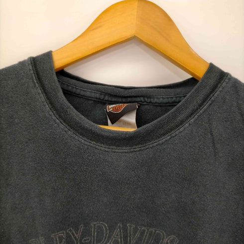 ハーレーダビッドソン HARLEY-DAVIDSON 90s スカルプリント クルーネックTシャツ メンズ JPN:XL