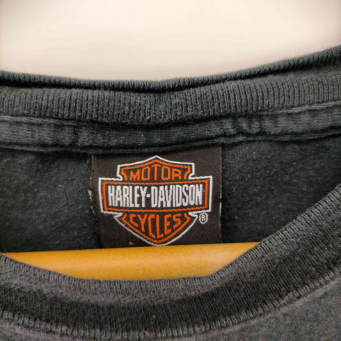 ハーレーダビッドソン HARLEY-DAVIDSON 90s スカルプリント クルーネックTシャツ メンズ JPN:XL