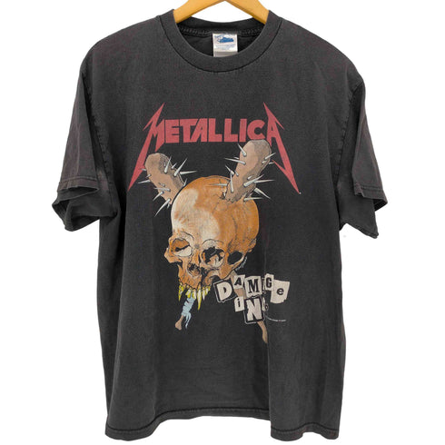 テネシーリバー TENNESSEE RIVER 90S MADE IN USA DAMAGE INC 1994コピーライト入り 両面バンドプリントTシャツ メンズ import:L