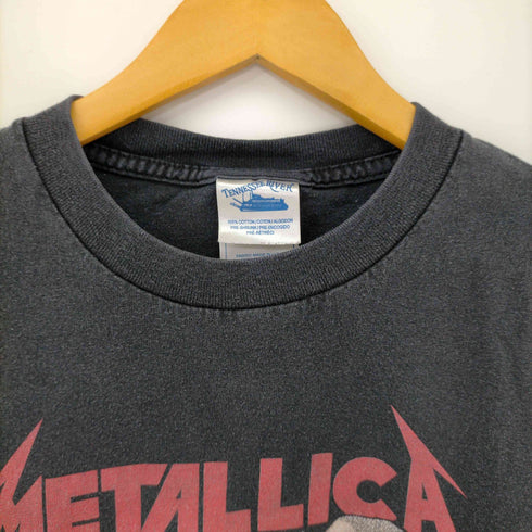 テネシーリバー TENNESSEE RIVER 90S MADE IN USA DAMAGE INC 1994コピーライト入り 両面バンドプリントTシャツ メンズ import:L