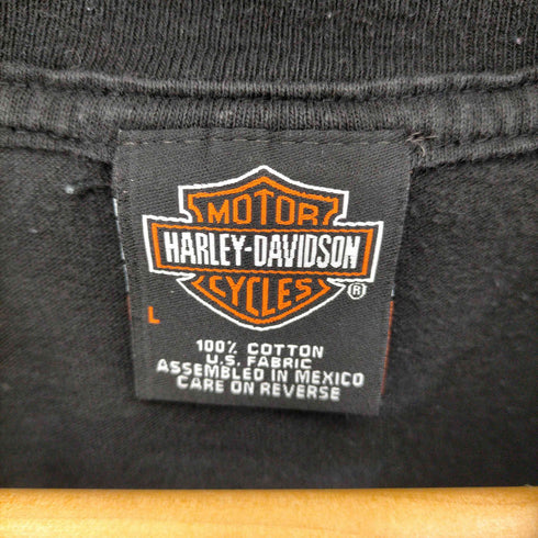 ハーレーダビッドソン HARLEY-DAVIDSON 90s アニマルプリント クルーネックTシャツ メンズ JPN:L