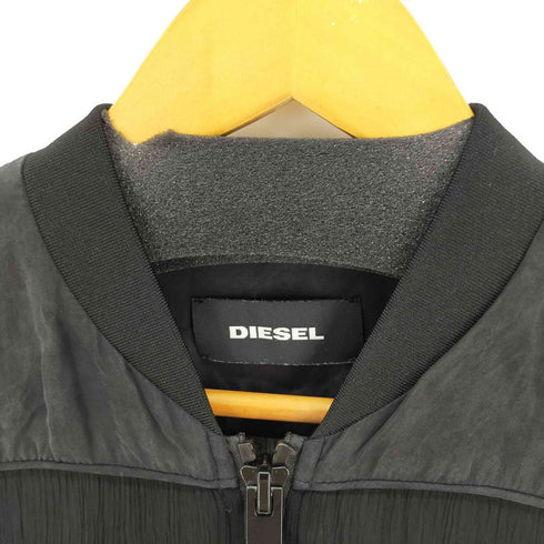 ディーゼル DIESEL シアー切替ジャケット プリーツ MA1 レディース