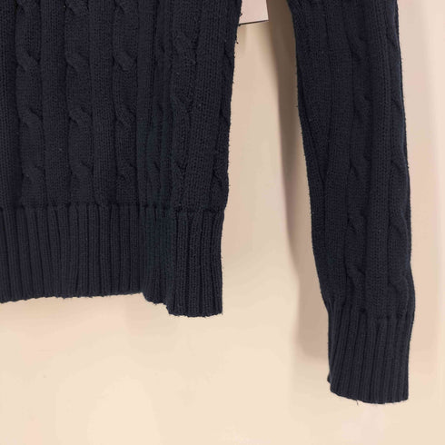 ポロラルフローレン POLO RALPH LAUREN ポニー刺繍 ケーブルコットンニット レディース import:L