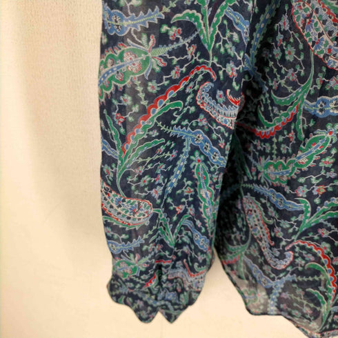 Content Contenu 総柄シアーブラウス レディース