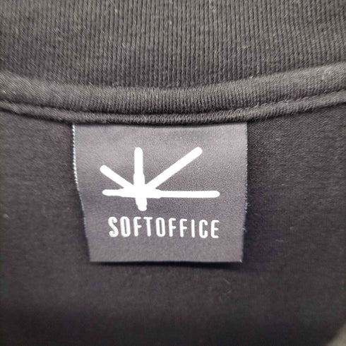 ソフトオフィス Community Tee- Black ロゴプリント クルーネックTシャツ メンズ M