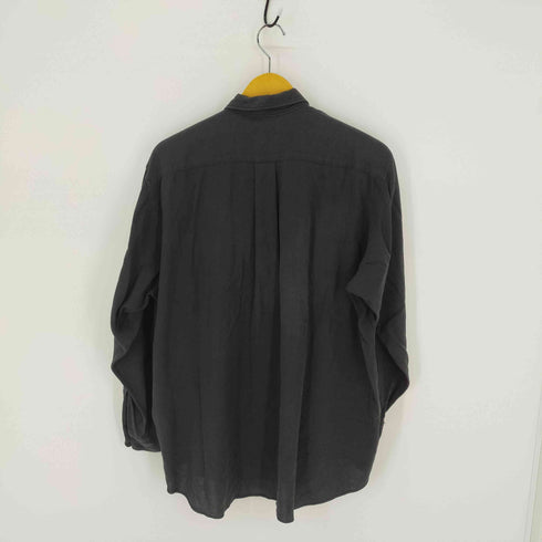 コムデギャルソンオム COMME des GARCONS HOMME 田中期 田中オム コットンシャツ ブラック ワンポケット ラウンドカット メンズ