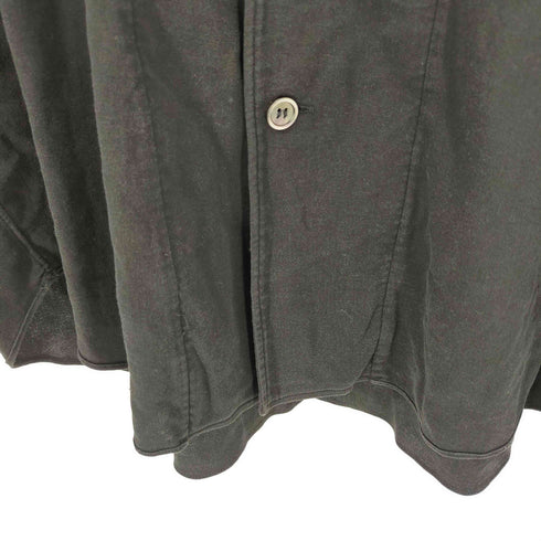 コムデギャルソンオム COMME des GARCONS HOMME 田中期 田中オム コットンシャツ ブラック ワンポケット ラウンドカット メンズ