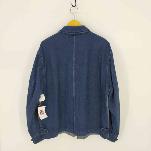 コムデギャルソンオムプリュス COMME des GARCONS HOMME PLUS AD1991 デニムブルゾン 濃淡ツートンカラー ジップアップ メンズ JPN:M