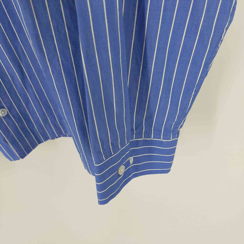 ムジルシリョウヒン 無印良品 2XL バンドカラー ストライプシャツ メンズ JPN:XXL