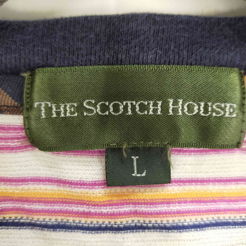 ザスコッチハウス The Scotch House ワンポイント刺繍 ボーダーカットソー レディース import:L