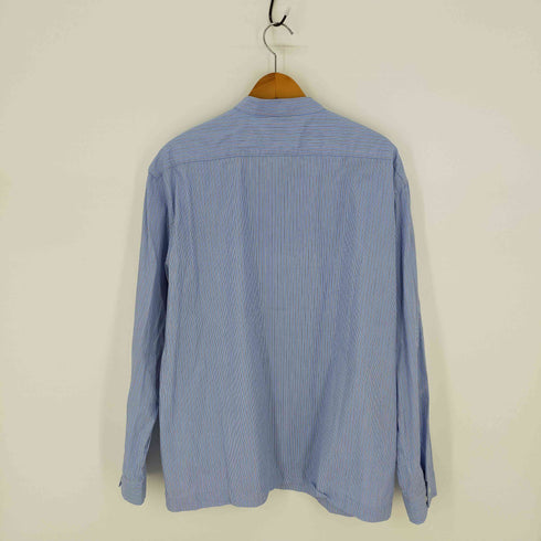 ムジルシリョウヒン 無印良品 2XL バンドカラー ストライプシャツ メンズ JPN:XXL