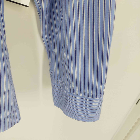 ムジルシリョウヒン 無印良品 2XL バンドカラー ストライプシャツ メンズ JPN:XXL