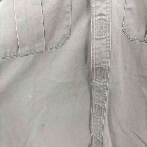 オールドネイビー OLD NAVY 00s マジックテープデザイン フーデットシャツジャケット メンズ M