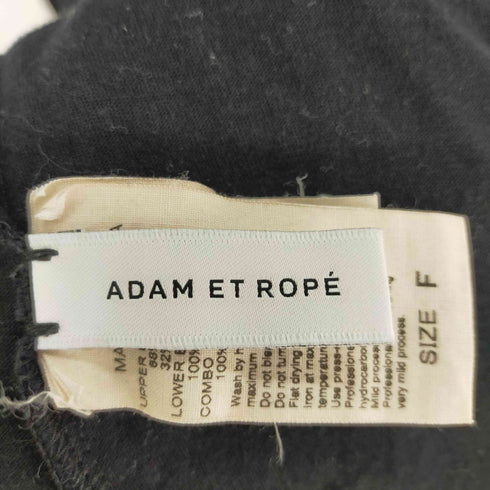 アダムエロペ Adam et Rope ノースリーブワンピース アジャスト切替 ドッキング レディース FREE