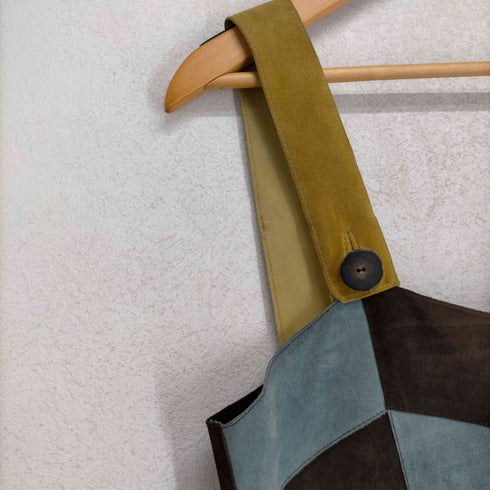マルニ MARNI スウェード パッチワーク ノースリーブワンピース レディース 40