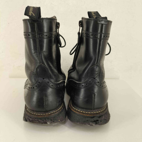 フットザコーチャー foot the coacher ウイングチップ サイドジップ レースアップブーツ メンズ US:10