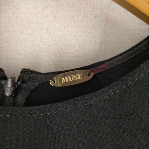 ミューズデドゥーズィエムクラス MUSE de Deuxieme Classe トリアセジョーゼット 5分丈ブラウス レディース
