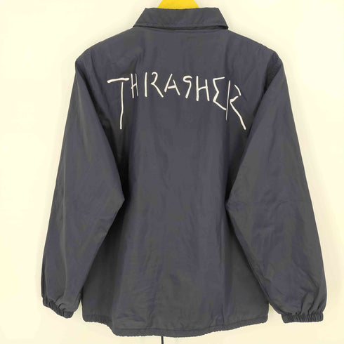 スラッシャー THRASHER ロゴプリントナイロンコーチジャケット 両面プリント メンズ JPN:M