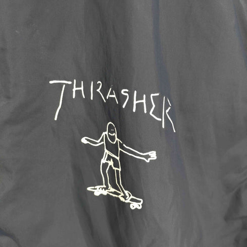 スラッシャー THRASHER ロゴプリントナイロンコーチジャケット 両面プリント メンズ JPN:M