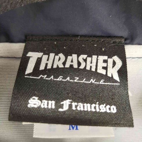 スラッシャー THRASHER ロゴプリントナイロンコーチジャケット 両面プリント メンズ JPN:M