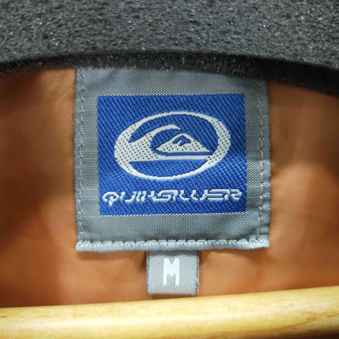 クイックシルバー Quiksilver 90S 2ポケットチェックシャツジャケット 銀タグ オールドサーフ メンズ import:M