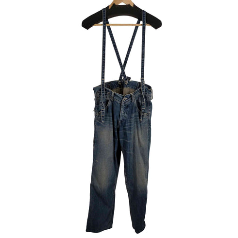 ジョンブル Johnbull インディゴ サスペンダーデニムパンツ レディース JPN:M