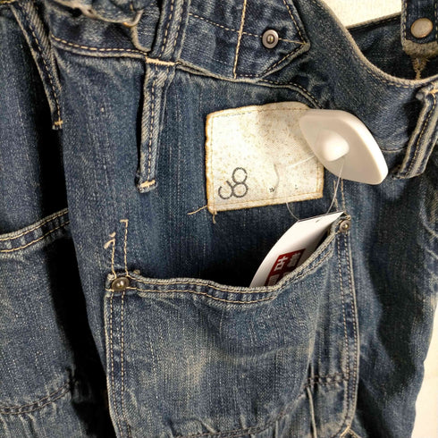 ジョンブル Johnbull インディゴ サスペンダーデニムパンツ レディース JPN:M