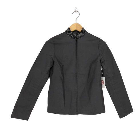 ヴィヴィアンタム VIVIENNE TAM スパンコール ジップアップジャケット 短丈 レディース ONE SIZE