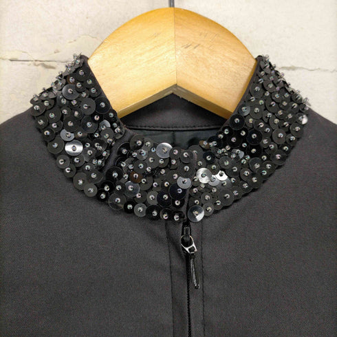 ヴィヴィアンタム VIVIENNE TAM スパンコール ジップアップジャケット 短丈 レディース ONE SIZE