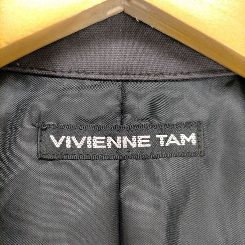 ヴィヴィアンタム VIVIENNE TAM スパンコール ジップアップジャケット 短丈 レディース ONE SIZE