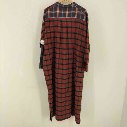 ノアール nOr チェック切替 ロングシャツワンピース レディース FREE