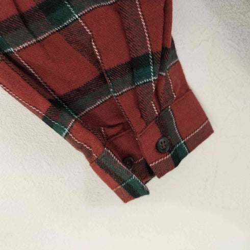 ノアール nOr チェック切替 ロングシャツワンピース レディース FREE