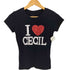 セシルマクビー CECIL McBEE Y2K ラインストーン I LOVE CECIL McBEE Tシャツ レディース M