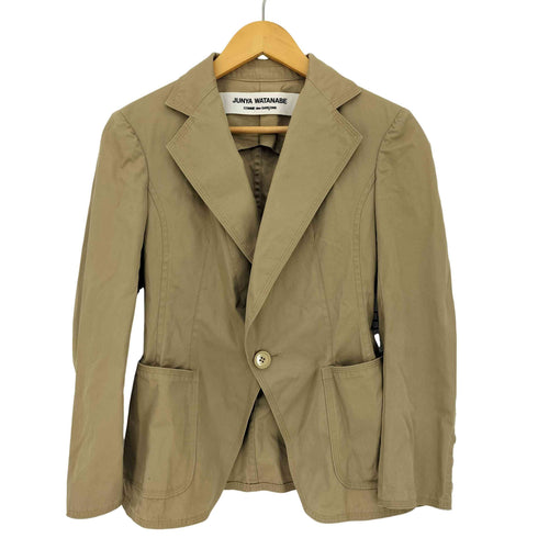 ジュンヤワタナベコムデギャルソン JUNYA WATANABE COMME des GARCONS 背抜き 本切羽 ツイル地 1Bテーラードジャケット レディース