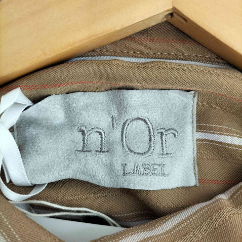 ノアール nOr ストライプアシメ切替シャツワンピース レディース JPN:1